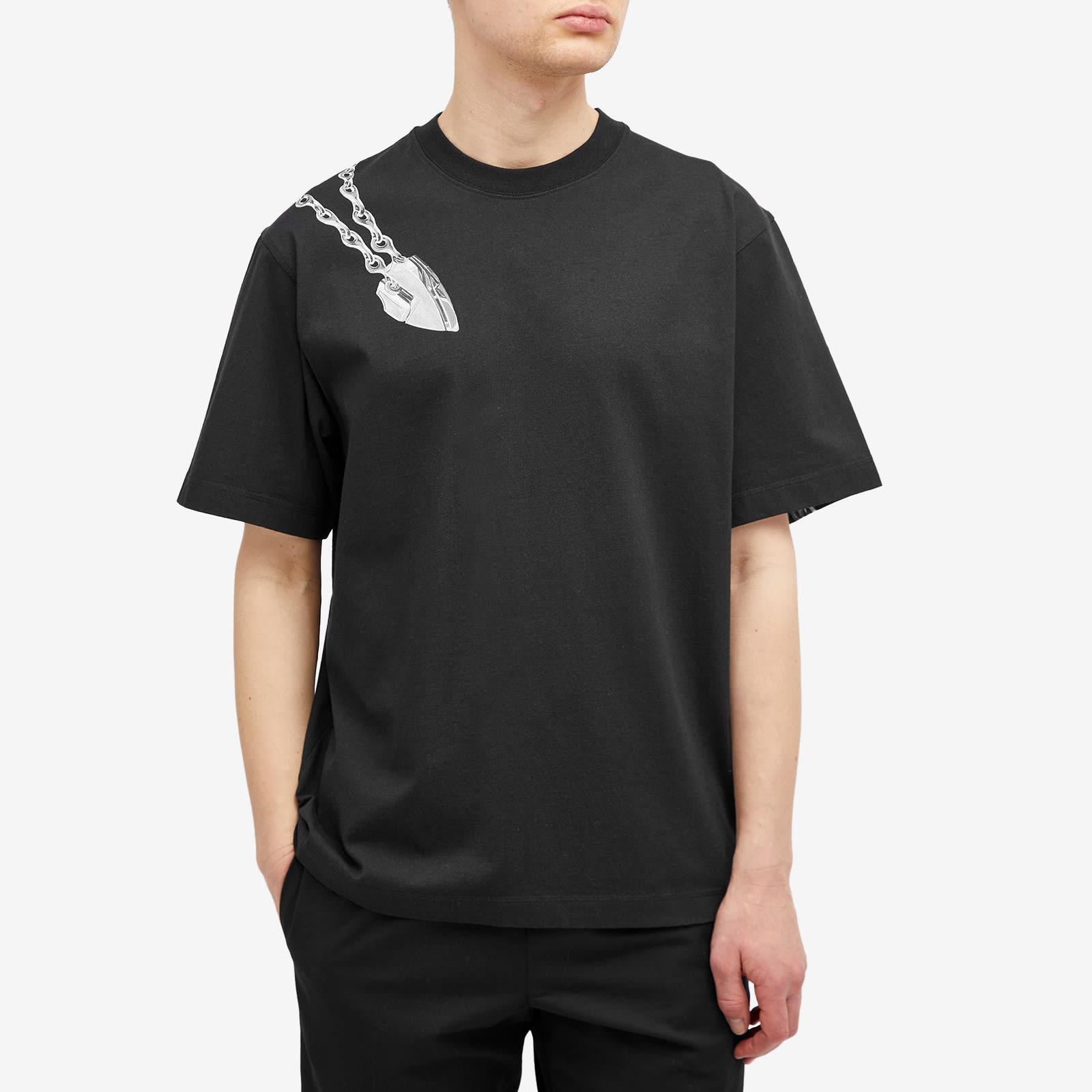 Burberry Chain Print T-Shirt in Black for Men | Lyst UK