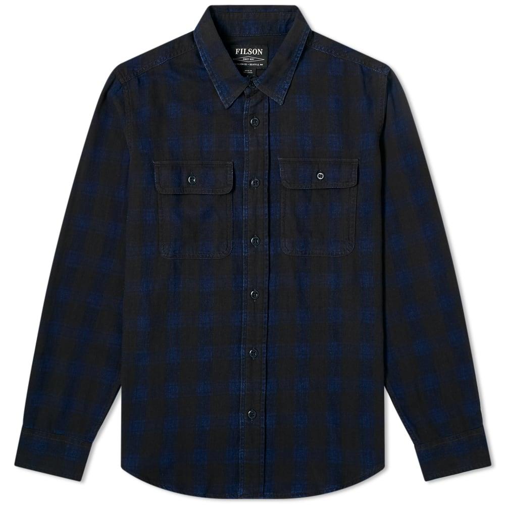 Filson Cotton Checked Scout Shirt in Blue for Men - Lyst