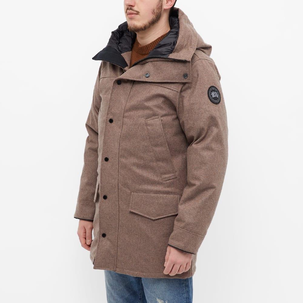 Canada Goose Dynaluxe Wool Langford Parka Jacket in Brown for Men | Lyst