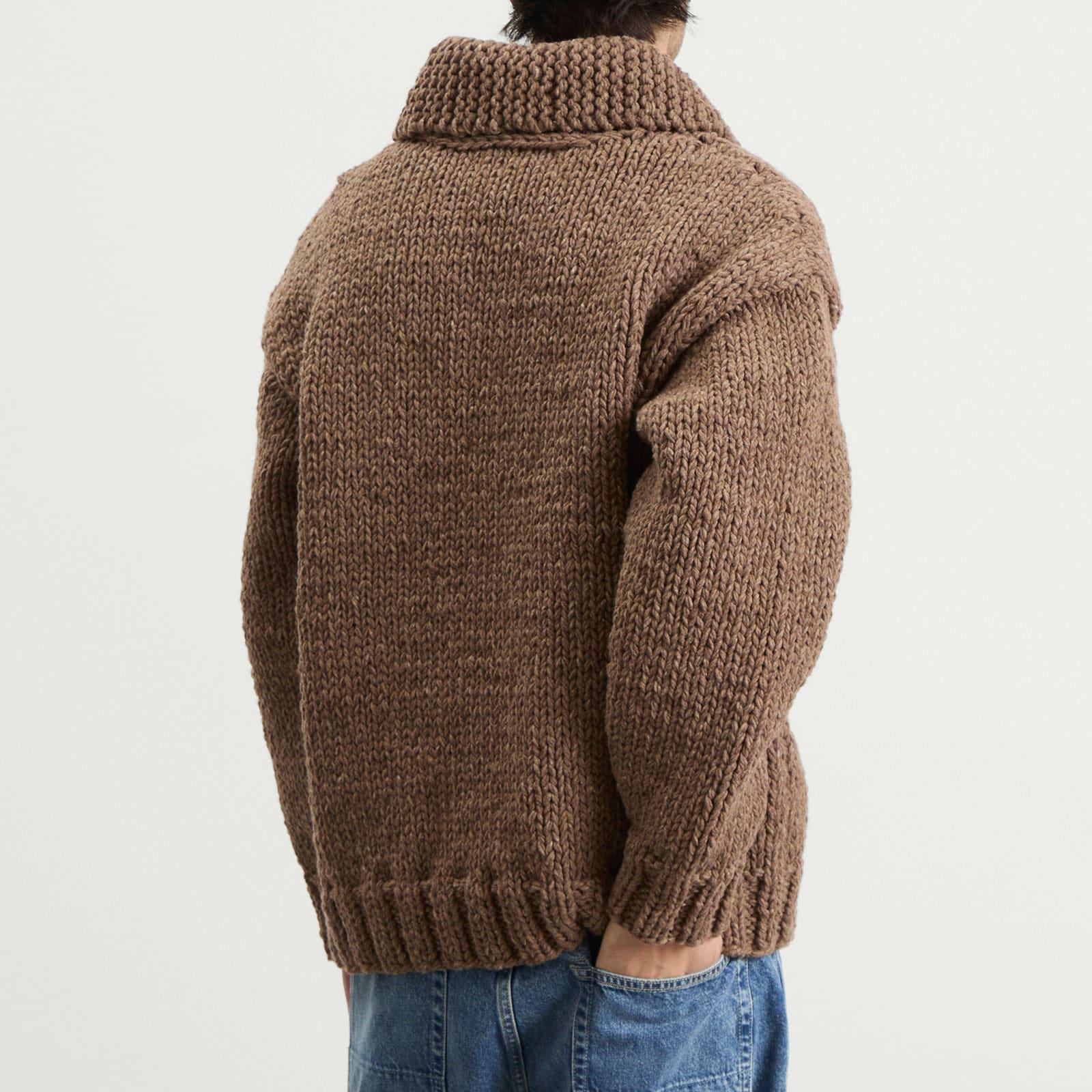 Visvim Cowichan Hand Knit in Brown for Men | Lyst