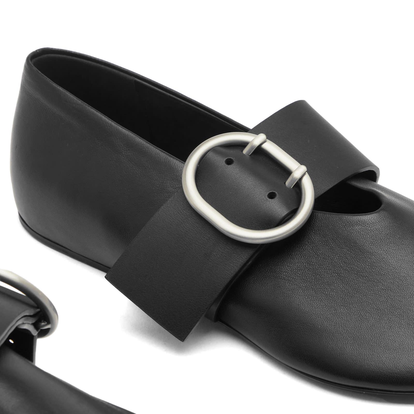 ★人気★【Jil Sander】BALLERINA WITH LARGE BUCKLE Jil Sander Ballerina With Large Buckle in Black | Lyst