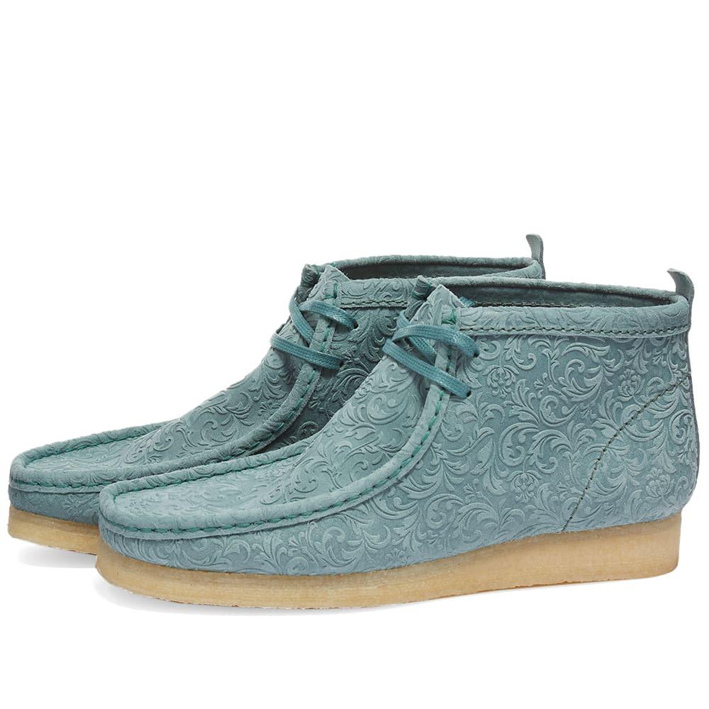 Clarks End. X Oxford Flowers Wallabee Boot in Blue for Men | Lyst