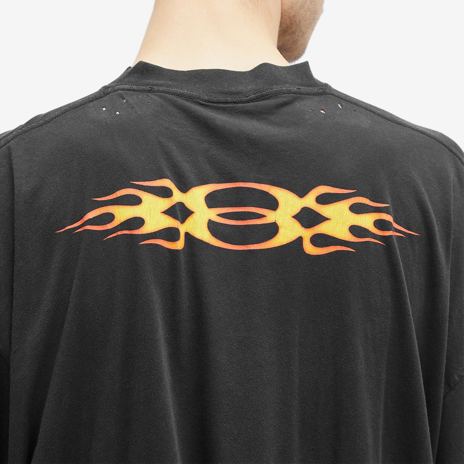 Balenciaga Flame Long Sleeve T Shirt in Black for Men | Lyst