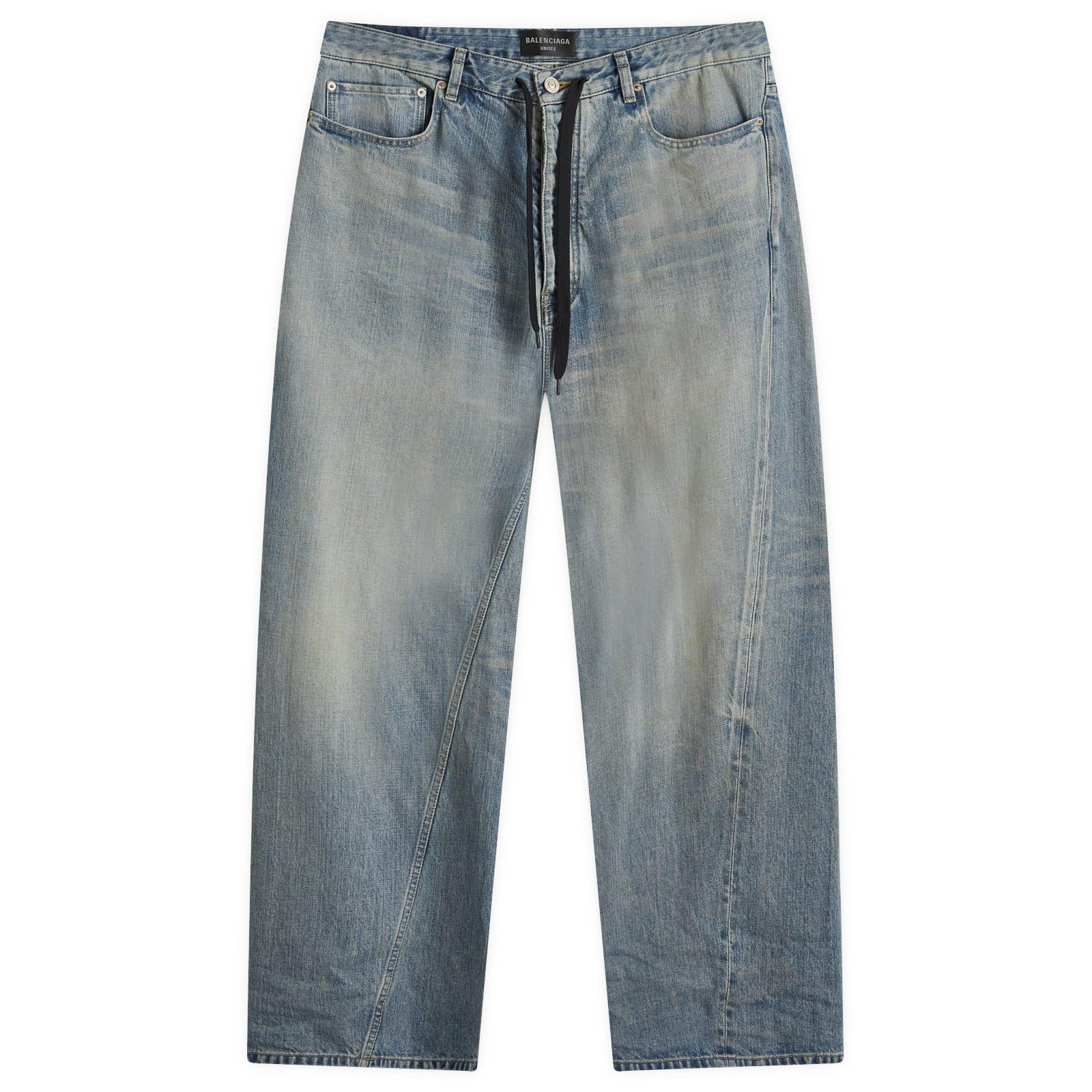 Balenciaga Twisted Seam Jeans in Blue for Men | Lyst