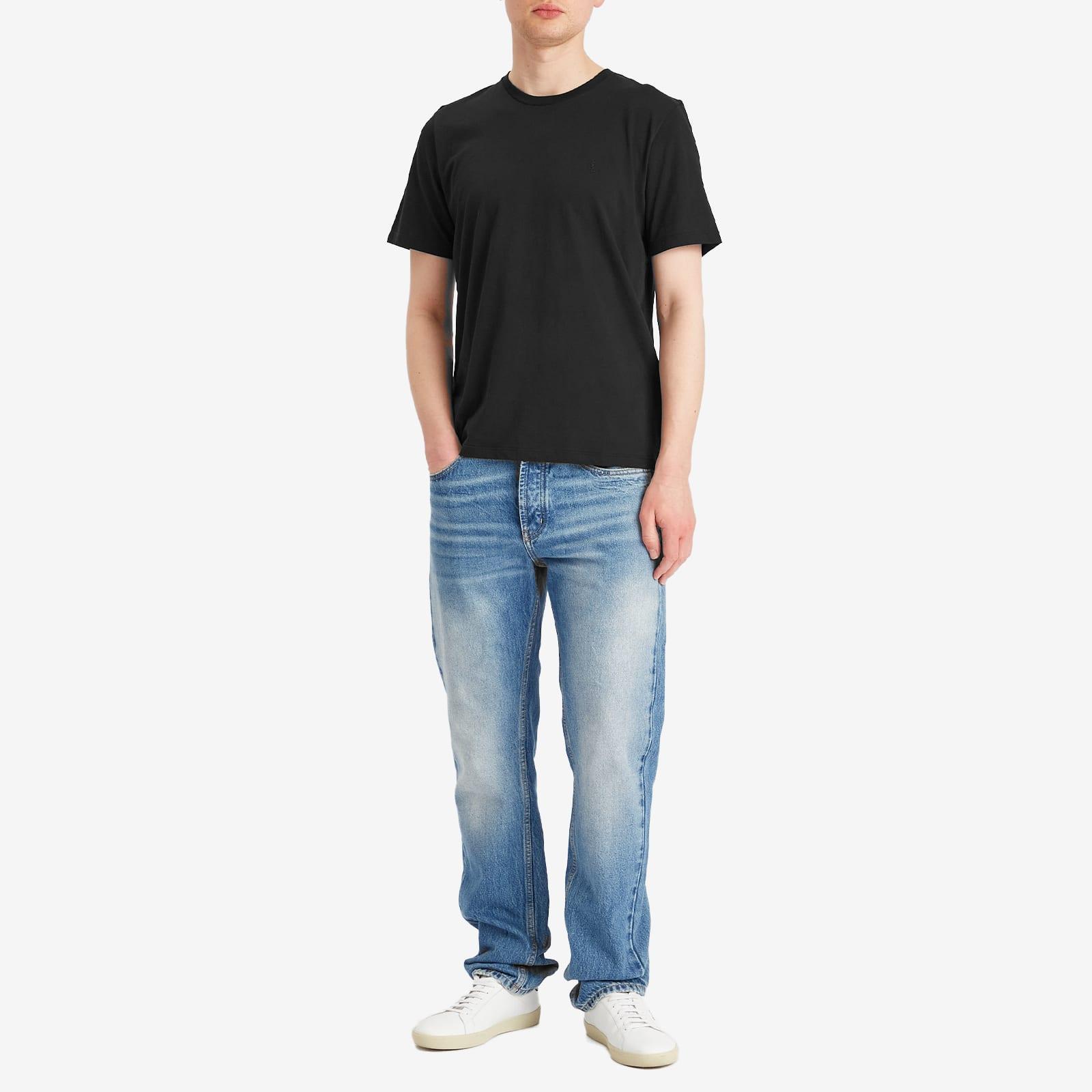 【関税&送料込】Saint Laurent Black Washed Cotton T-Shirt Saint Laurent Washed Cotton T-Shirt in Black for Men | Lyst
