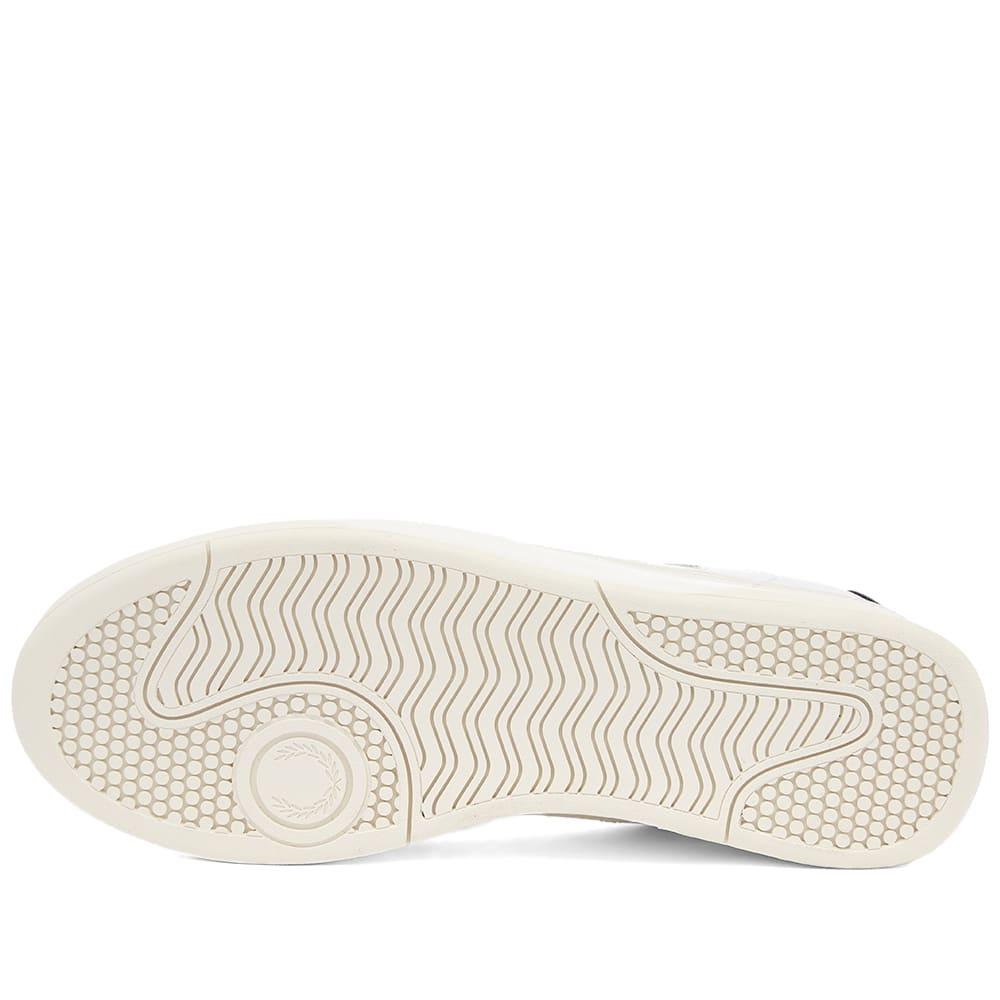 fred perry b300 leather trainers in white