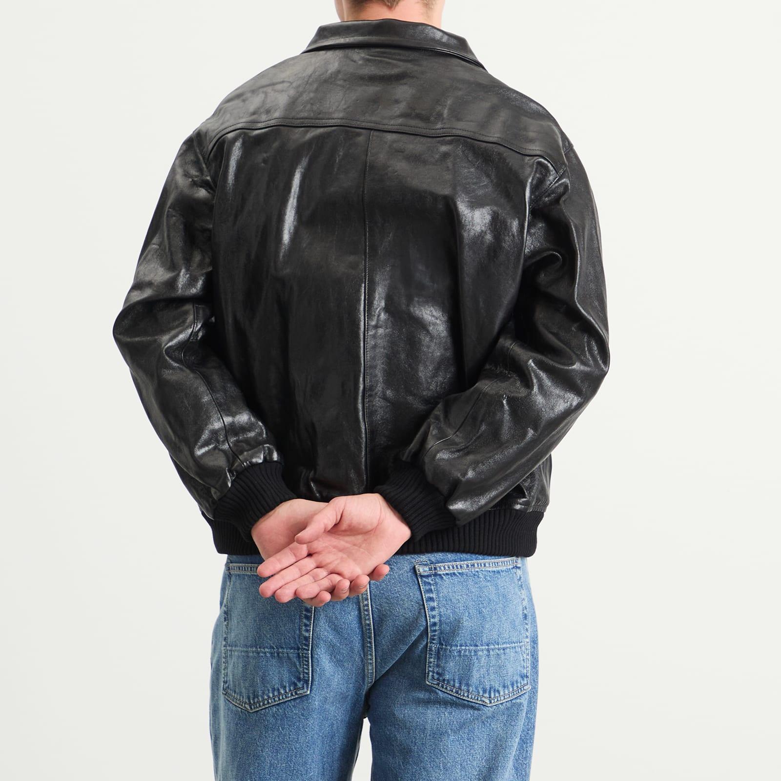 auralee-Black-Lamb-Leather-Zip