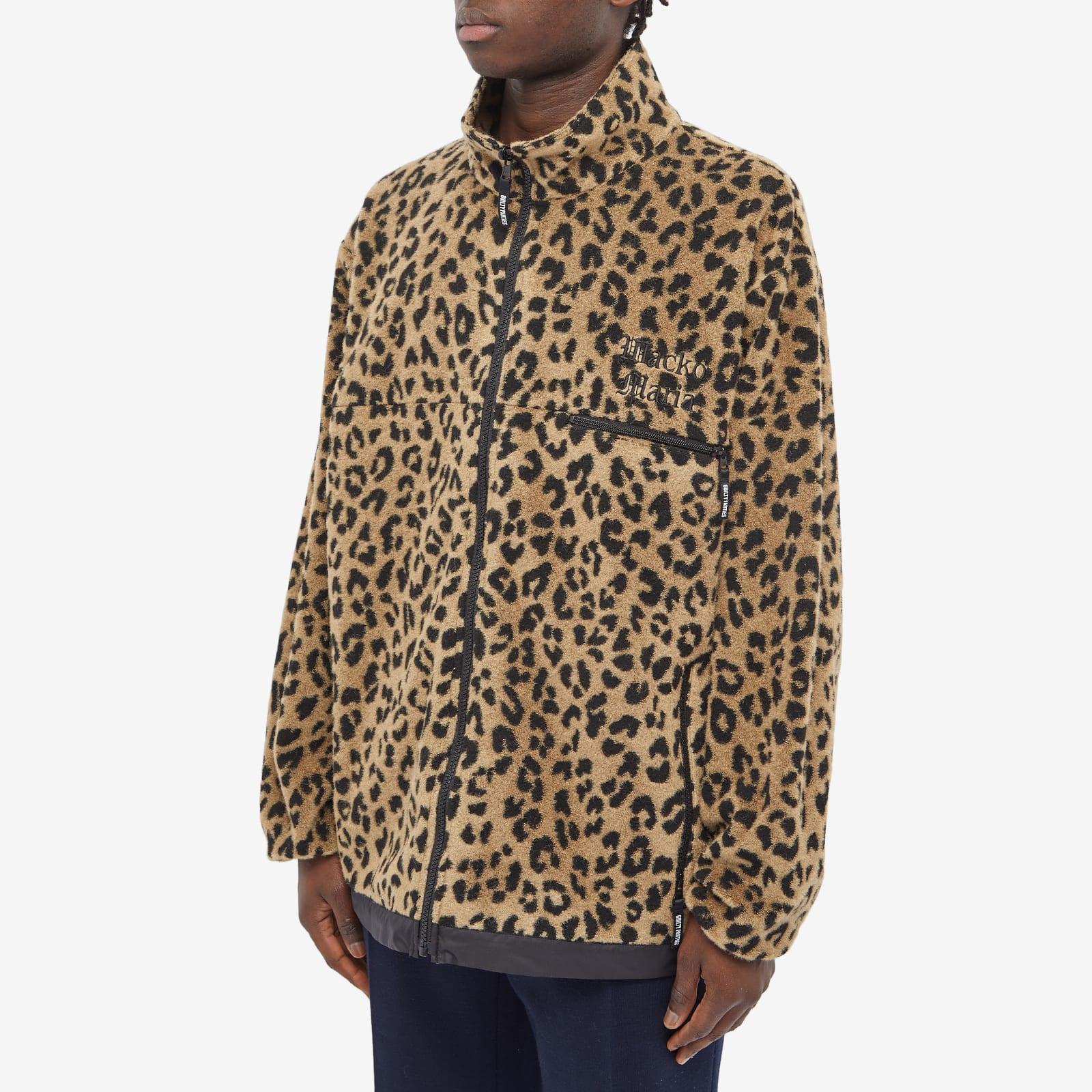 Wacko Maria Leopard Boa Fleece Jacket in Brown for Men | Lyst