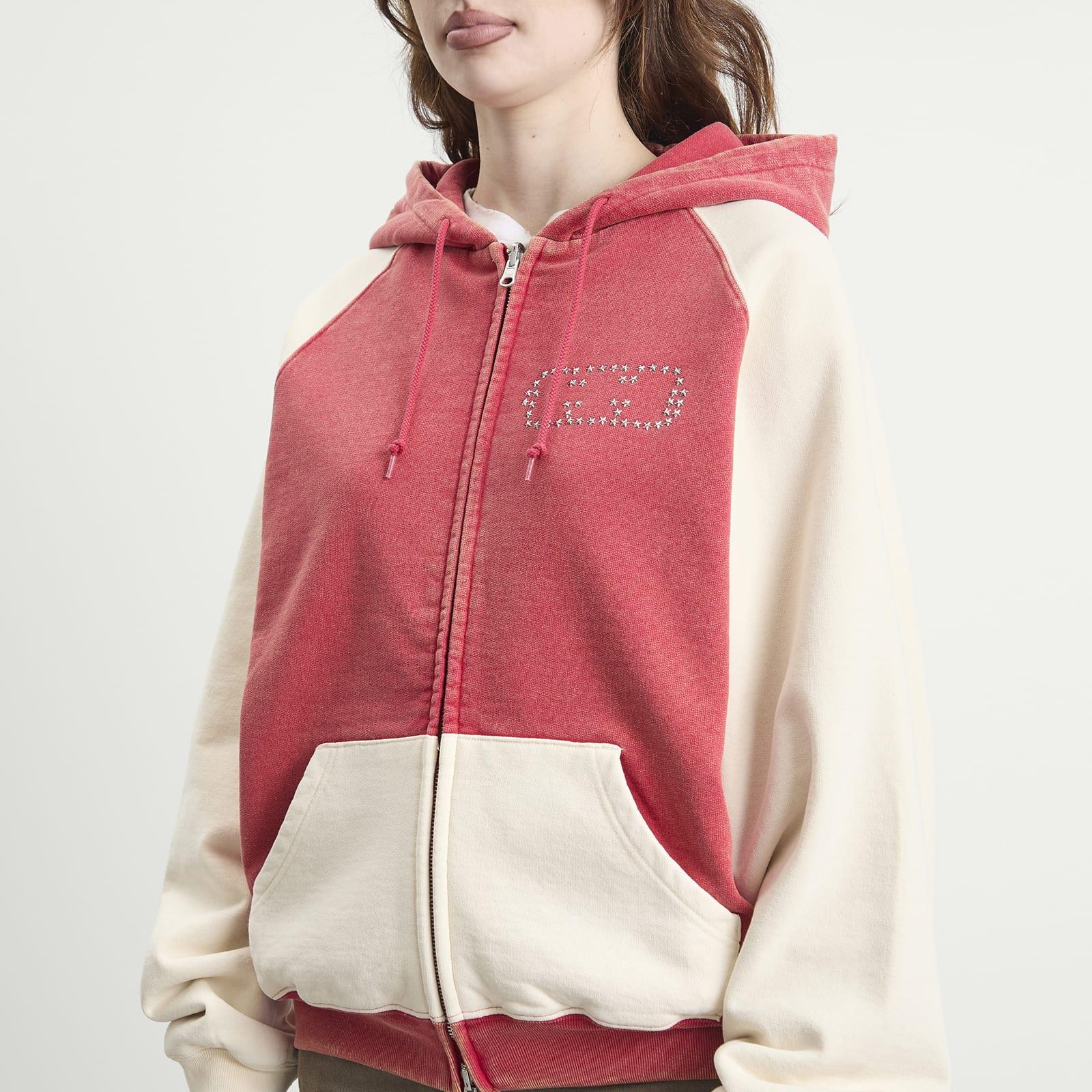 TTT MSW Fade Damage Zip Up Hoodie in Pink | Lyst Australia