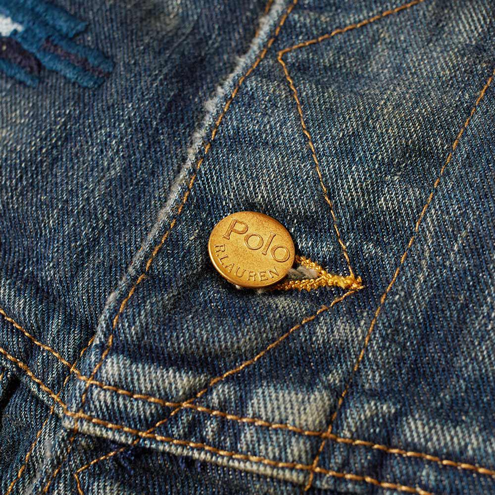 polo ralph lauren sherpa denim trucker jacket