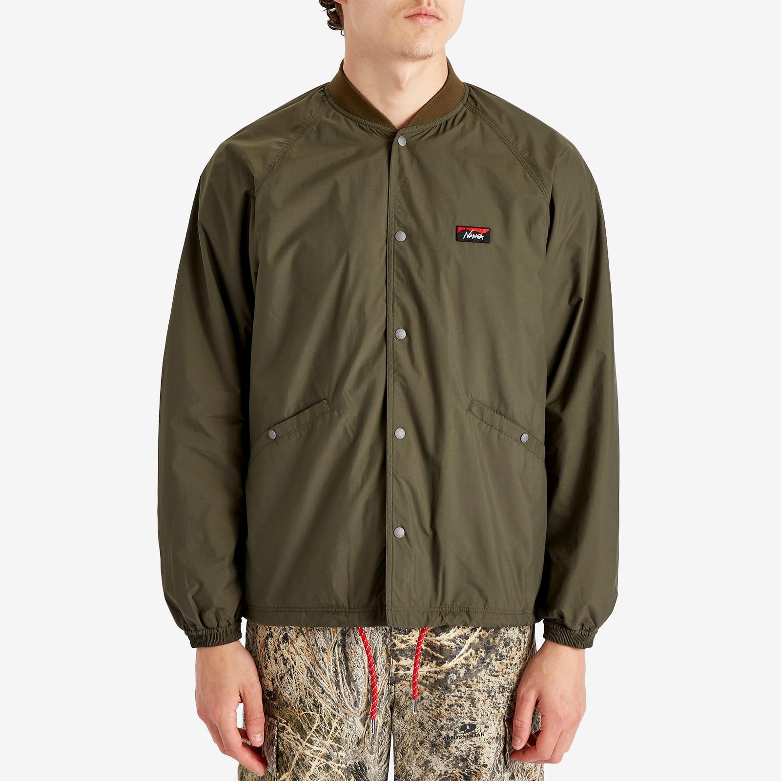 NANGA Rib Collar Coach Jacket in Green for Men | Lyst UK