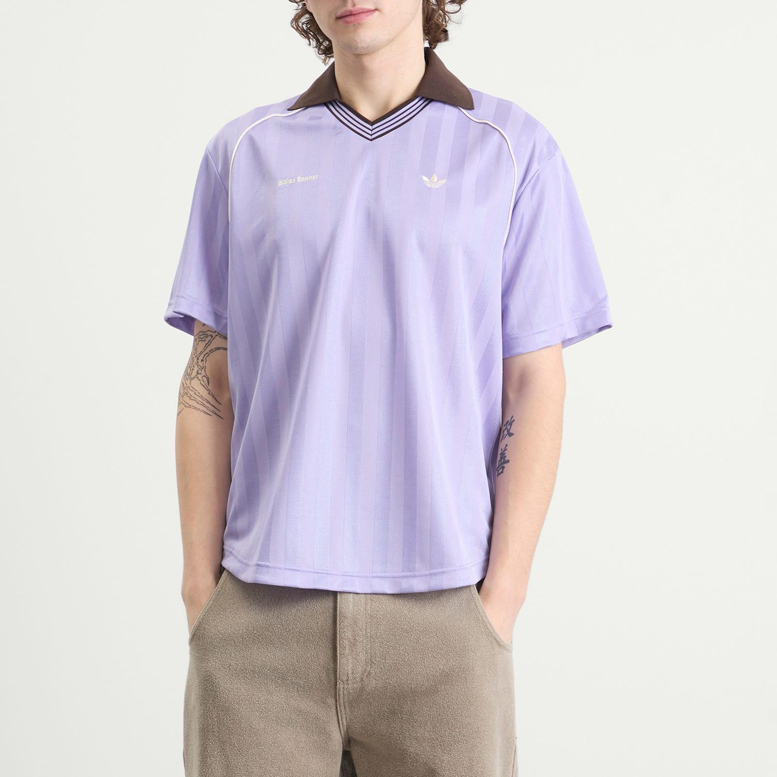 adidas X Wales Bonner Football T-Shirt in Purple for Men | Lyst UK