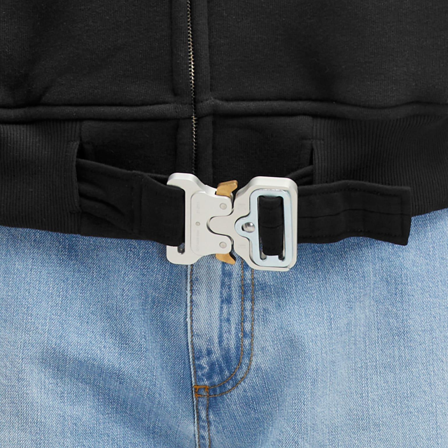 【1017 ALYX 9SM】BELTED BUCKLE ZIP HOODIE 1017 ALYX 9SM cotton sweatshirt Belted Buckle Zip Hoodie PRM EU
