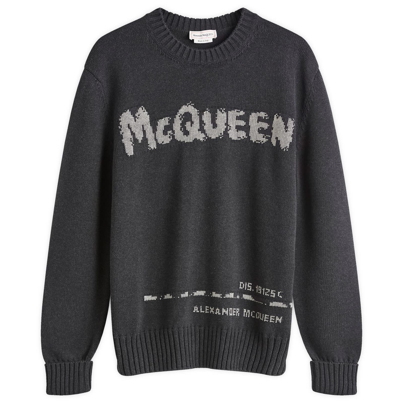 Alexander mcqueen grey jumper sales