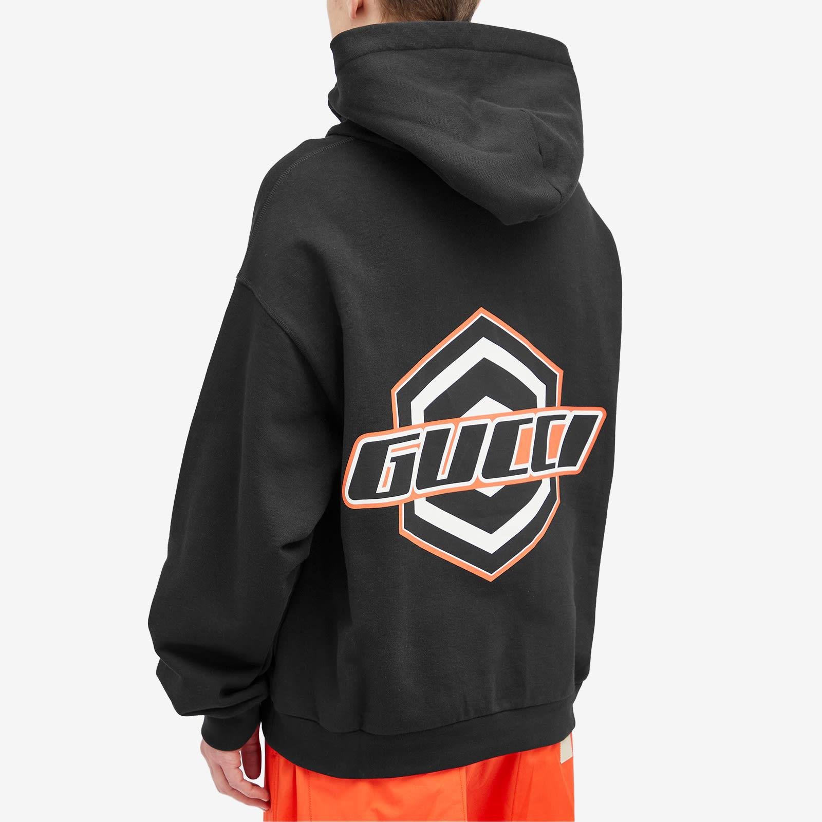 【GUCCI】LOGO HOODIE WMNS) Gucci Cotton jersey hooded sweatshirt with Gucci