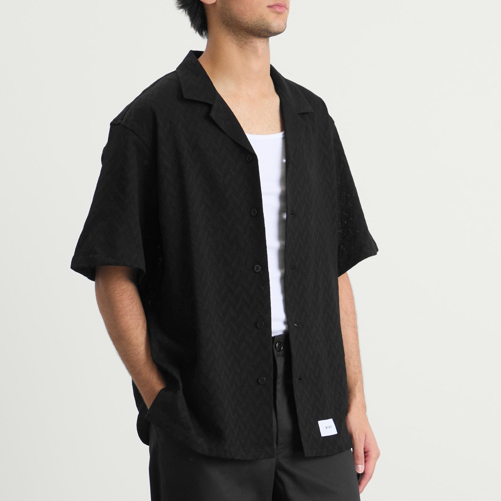 WTAPS Herringbone Textile Vacation Shirt in Black for Men | Lyst