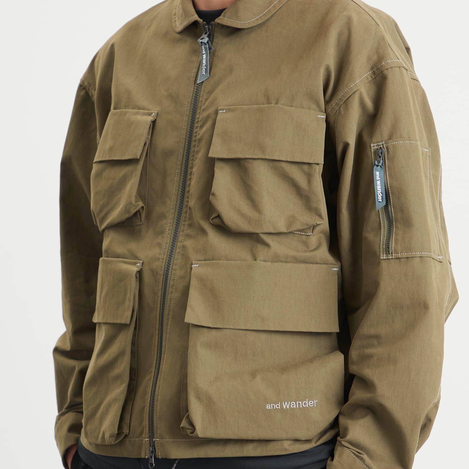 and wander C/Pe Twill Field Jacket in Green for Men | Lyst UK