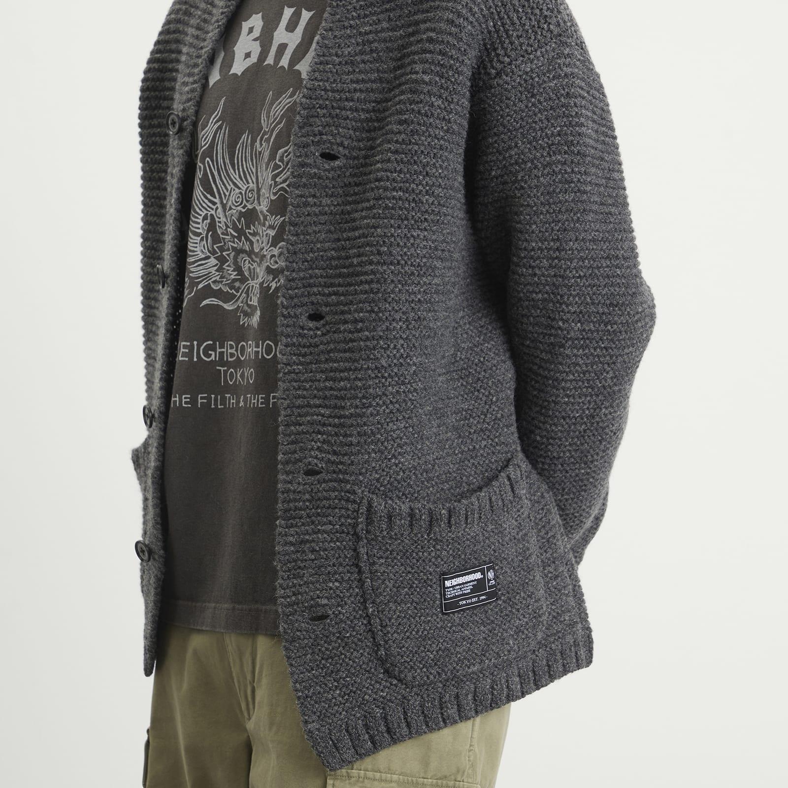 Neighborhood Shetland Knit Jacket in Gray for Men | Lyst
