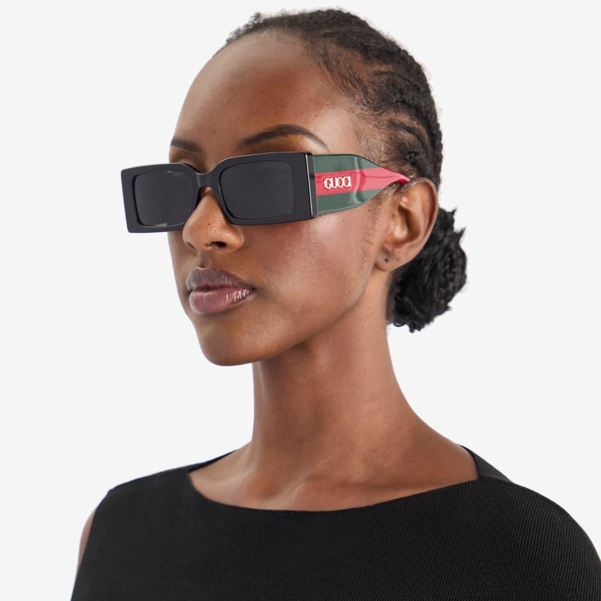 サングラス GUCCI GG1860S SUNGLASSES Gucci GG1860S Rectangle Sunglasses | Fashion Eyewear US