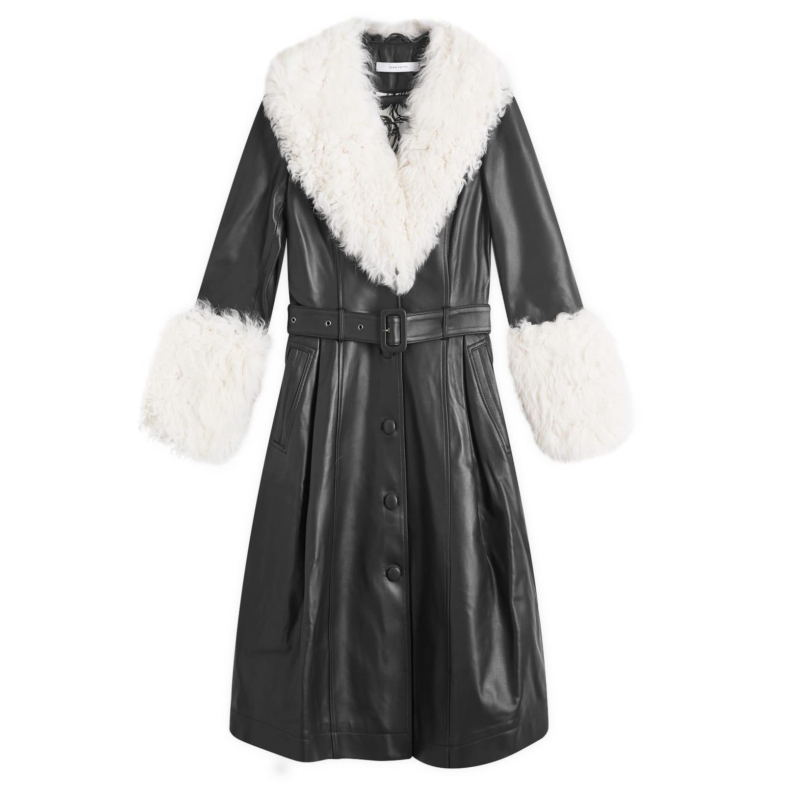 Saks Potts Foxy Coat in Black Lyst UK