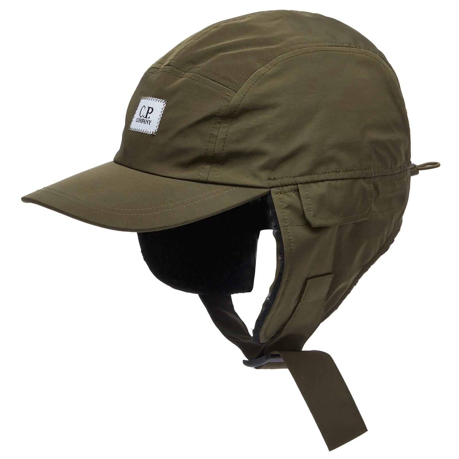 C.P. Company Chrome-R Earflap Cap in Green for Men | Lyst