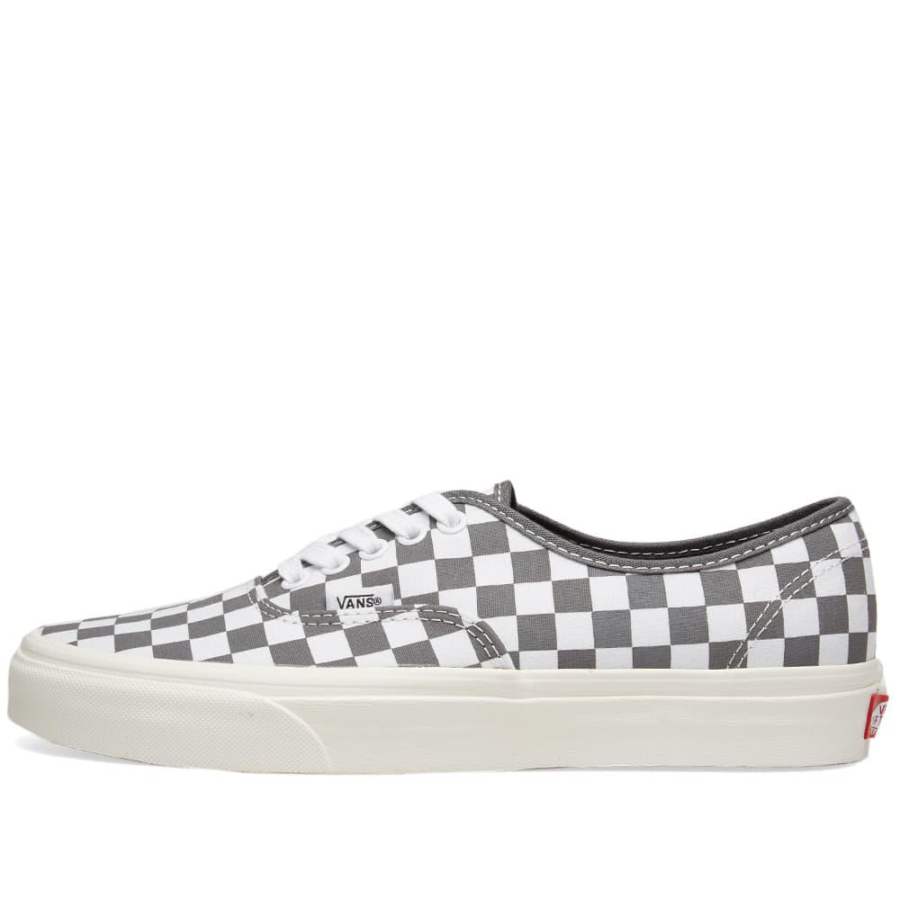 vans gray checkerboard