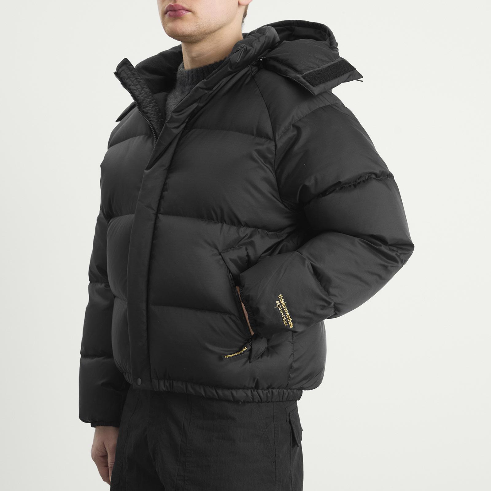 thisisneverthat X Gore-Tex Windstopper Puffer Down Jacket in Black