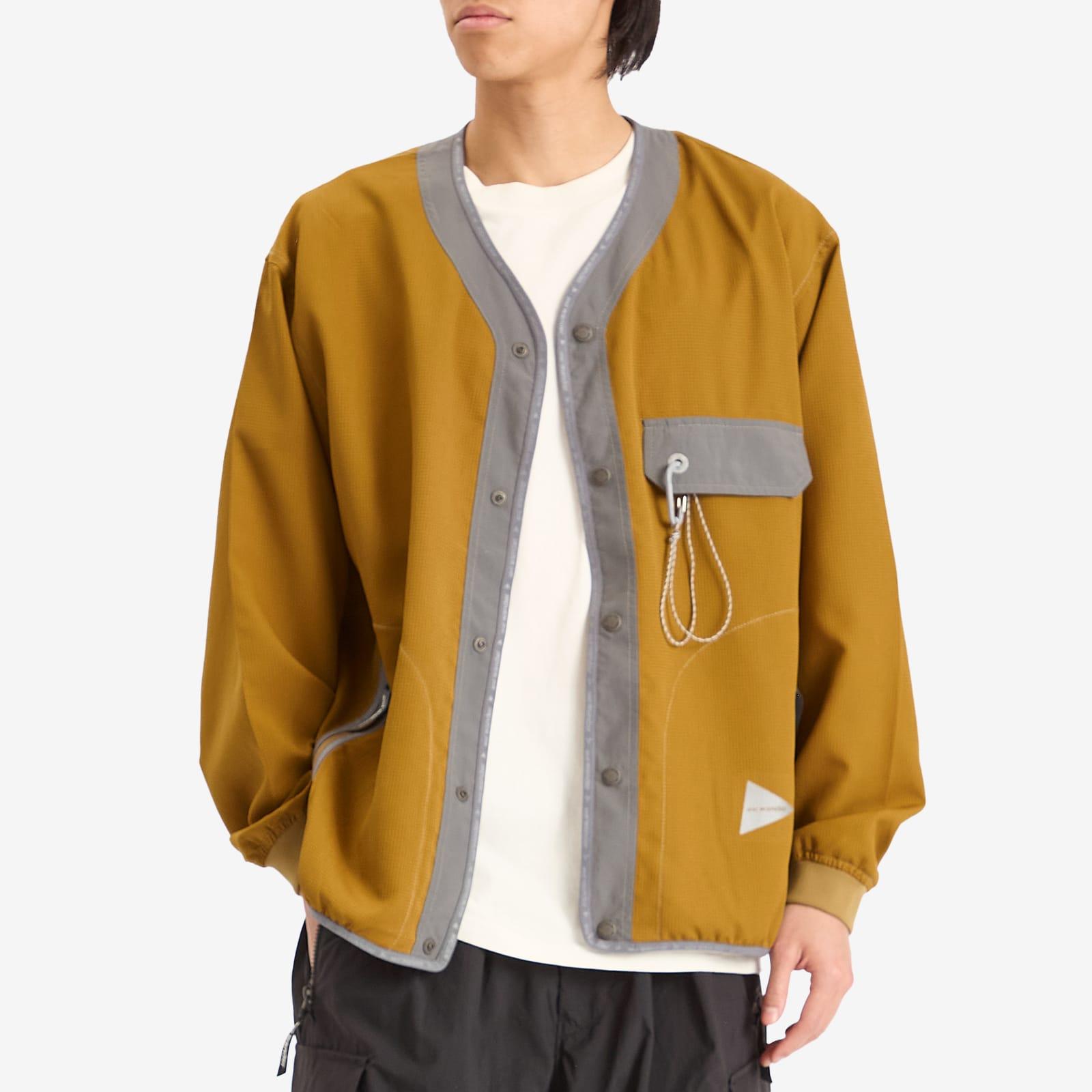 and wander Vent Cardigan in Yellow for Men | Lyst