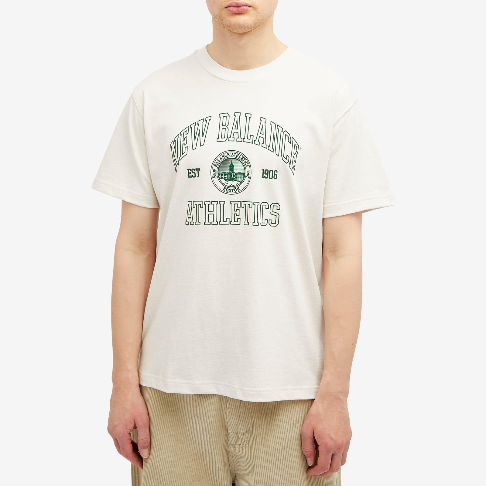 New Balance Varsity Oversized T-Shirt in White for Men | Lyst