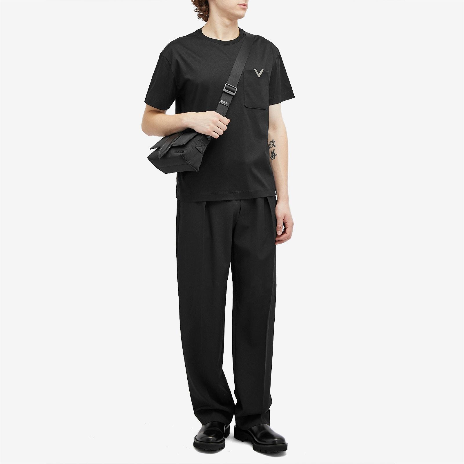 関税込【Valentino】V Pocket Logo Shirt Valentino V Pocket Logo Shirt in Black for Men | Lyst UK