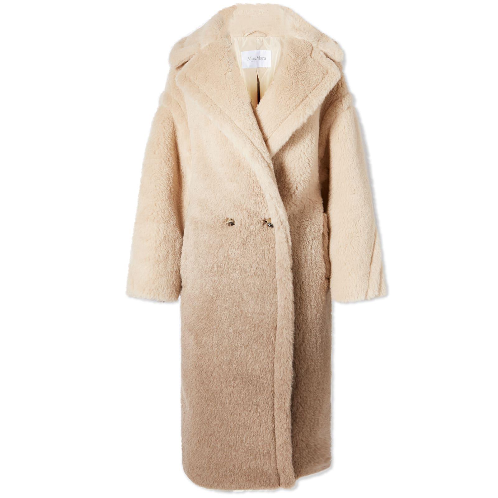 Max Mara Gatto Gradient Teddy Coat in Natural | Lyst Max Mara Gatto Gradient Teddy Coat in Natural | Lyst