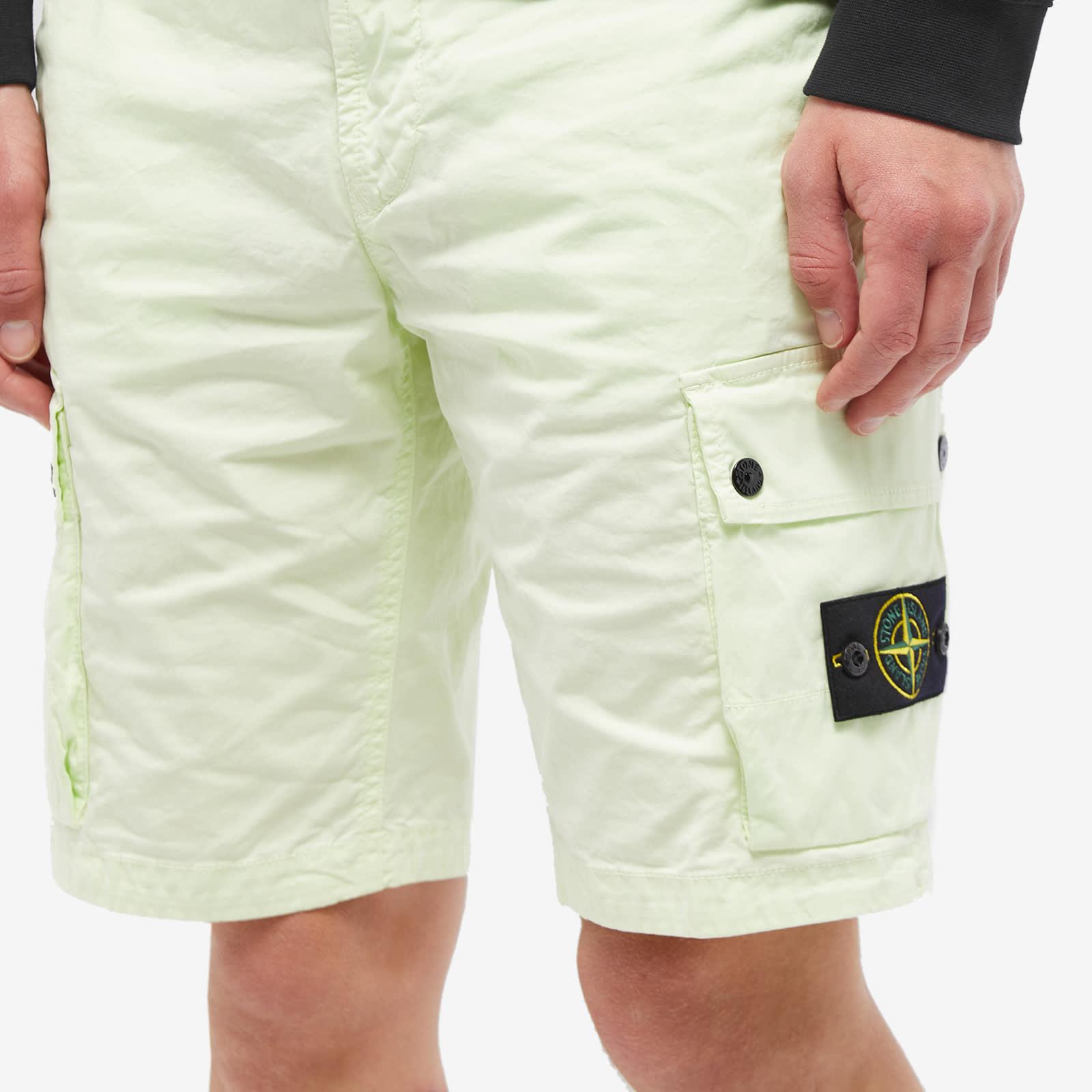 Stone Island Supima Cotton Cargo Shorts in Natural for Men Lyst UK