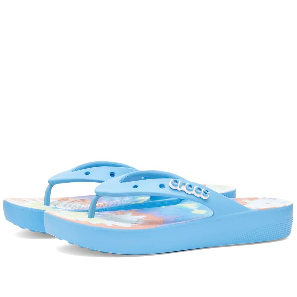 Crocs™ Classic Platform Tie Dye in Blue Lyst