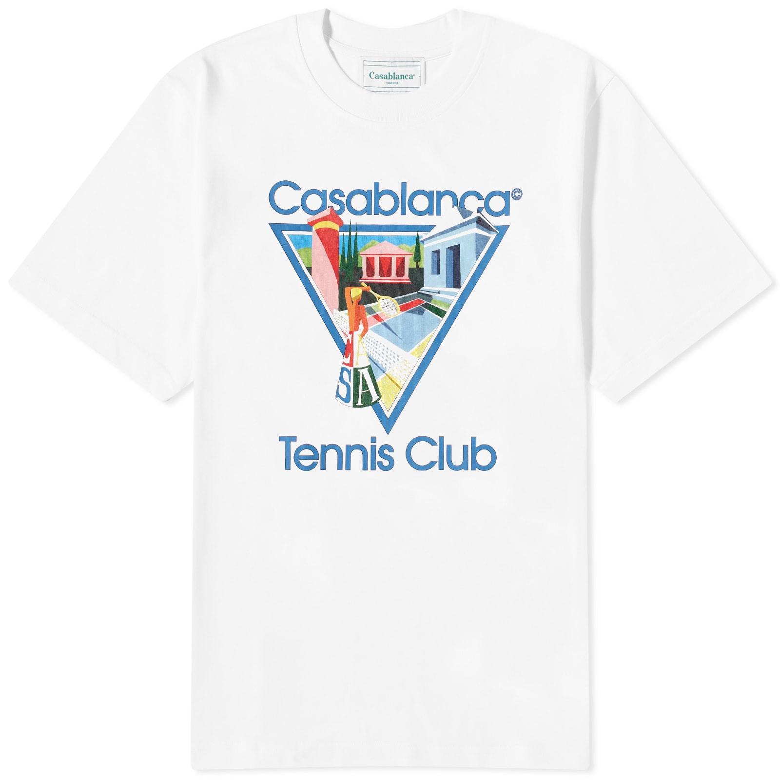 CASABLANCA Tennis Club Icon Printed T-shirt White for Men | Lyst