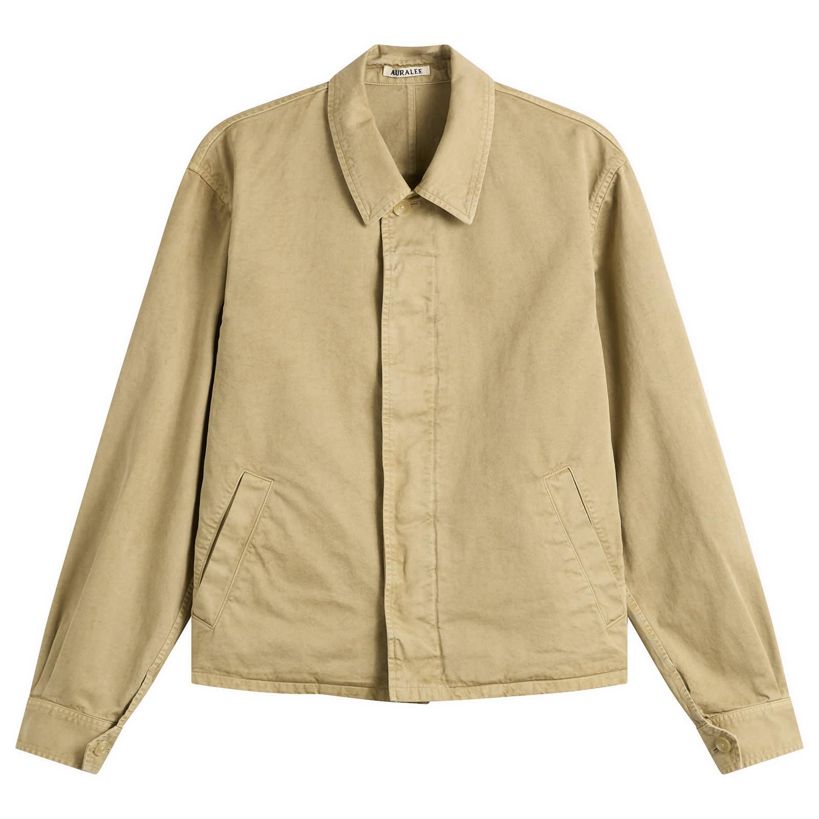 AURALEE Garment-Dyed Finx Light Chino Blouson in Natural for Men