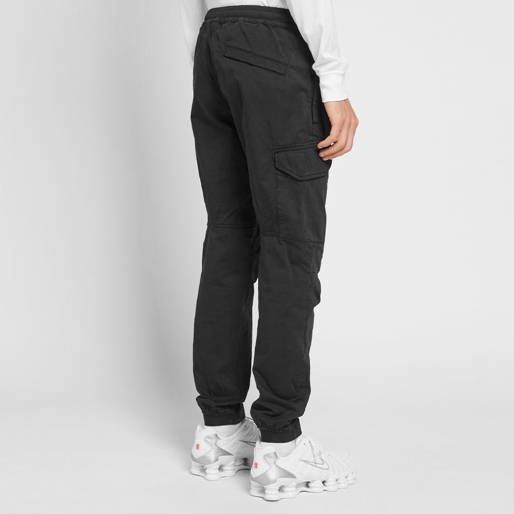 Stone Island Cotton Garment Dyed Cargo Pant in Black for Men - Lyst