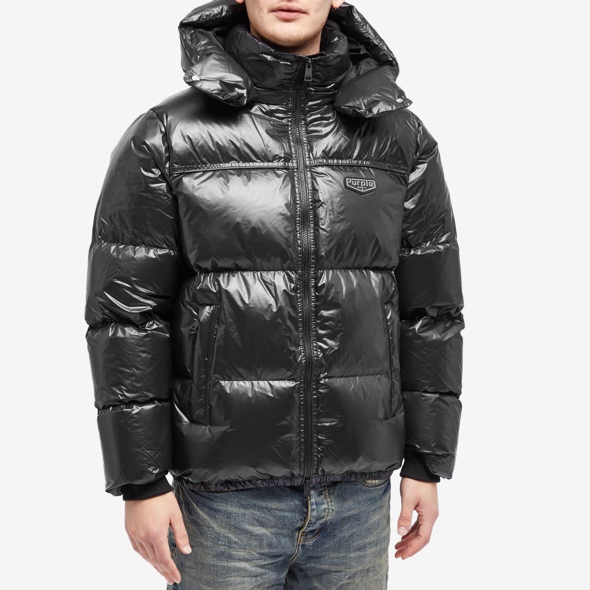 Purple Brand Brand Nylon Down Puffer Jacket in Black for Men Lyst UK