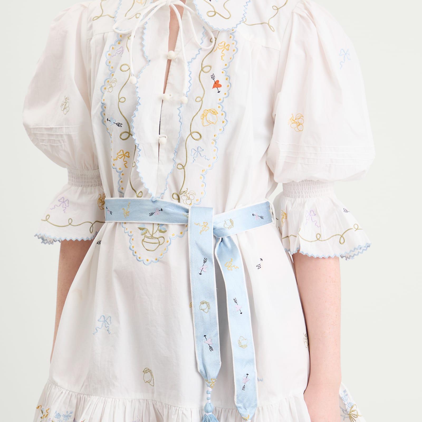 alemais play embroidered mini dress Leela Embroidered Mini Dress CREAM / 6 (US 2)