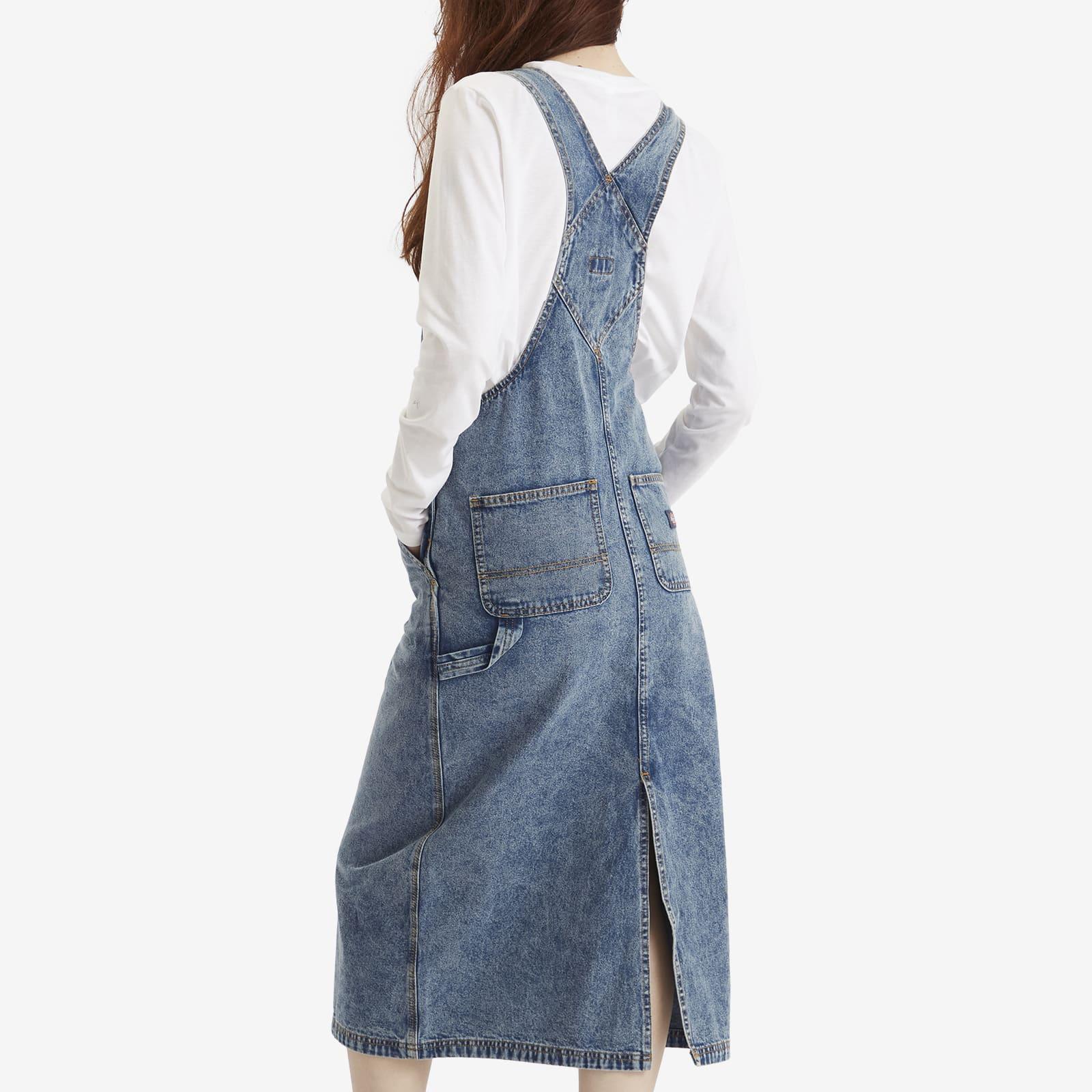 dickies denim overall dress Women's Bib Overall Dress