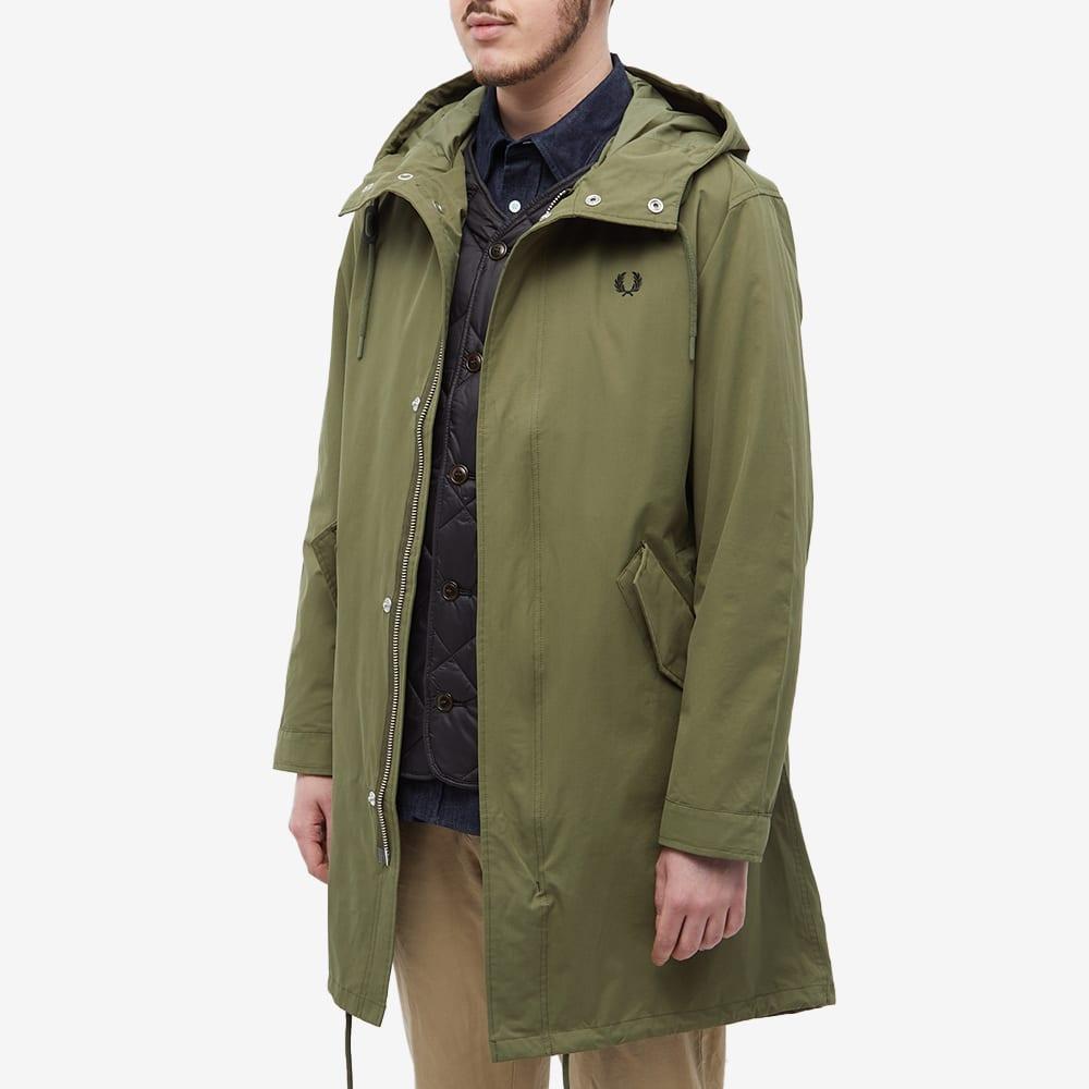 Fred Perry Shell Parka Jacket in Green for Men | Lyst