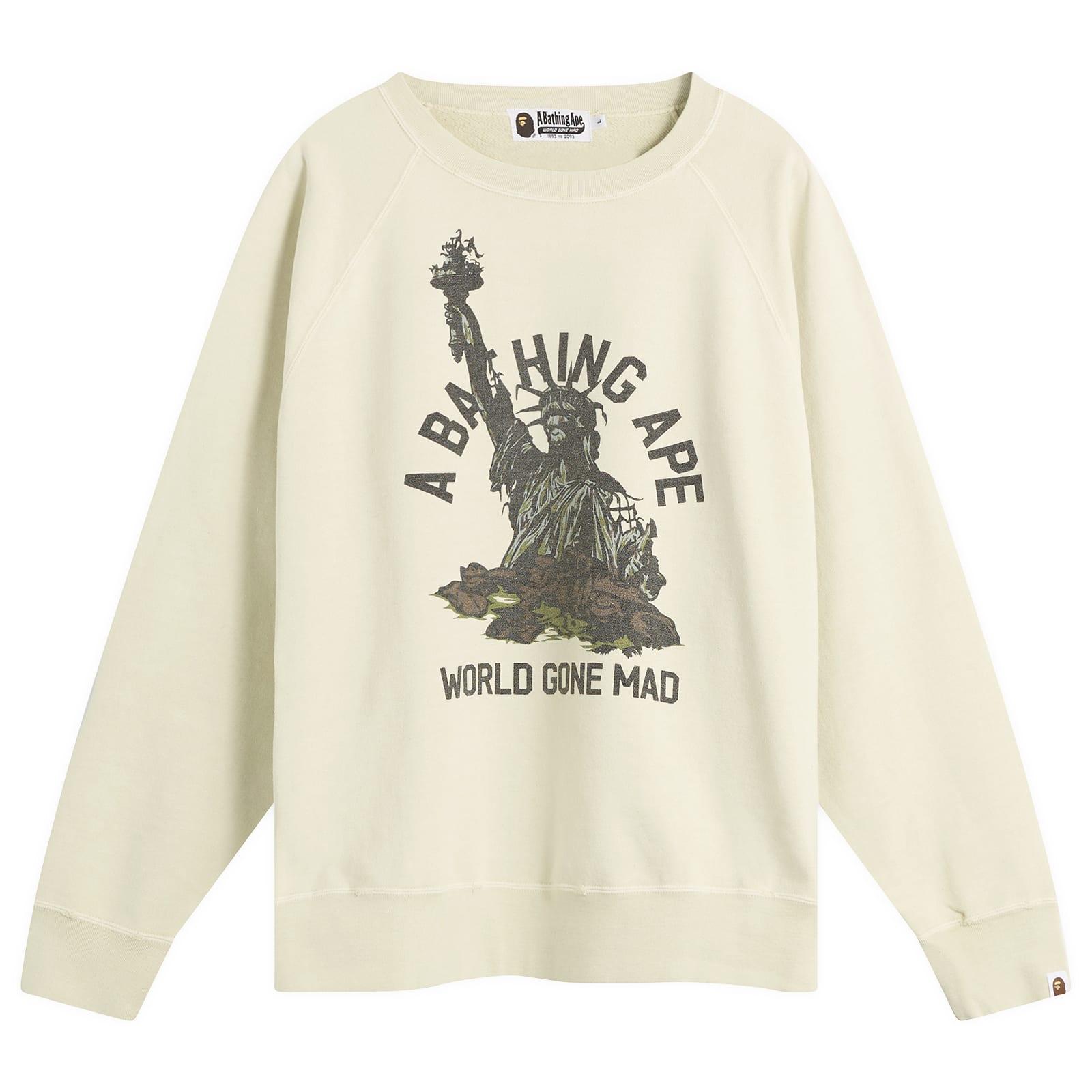 A Bathing Ape Destroy Washed Statue Of Liberty Sweatshirt in