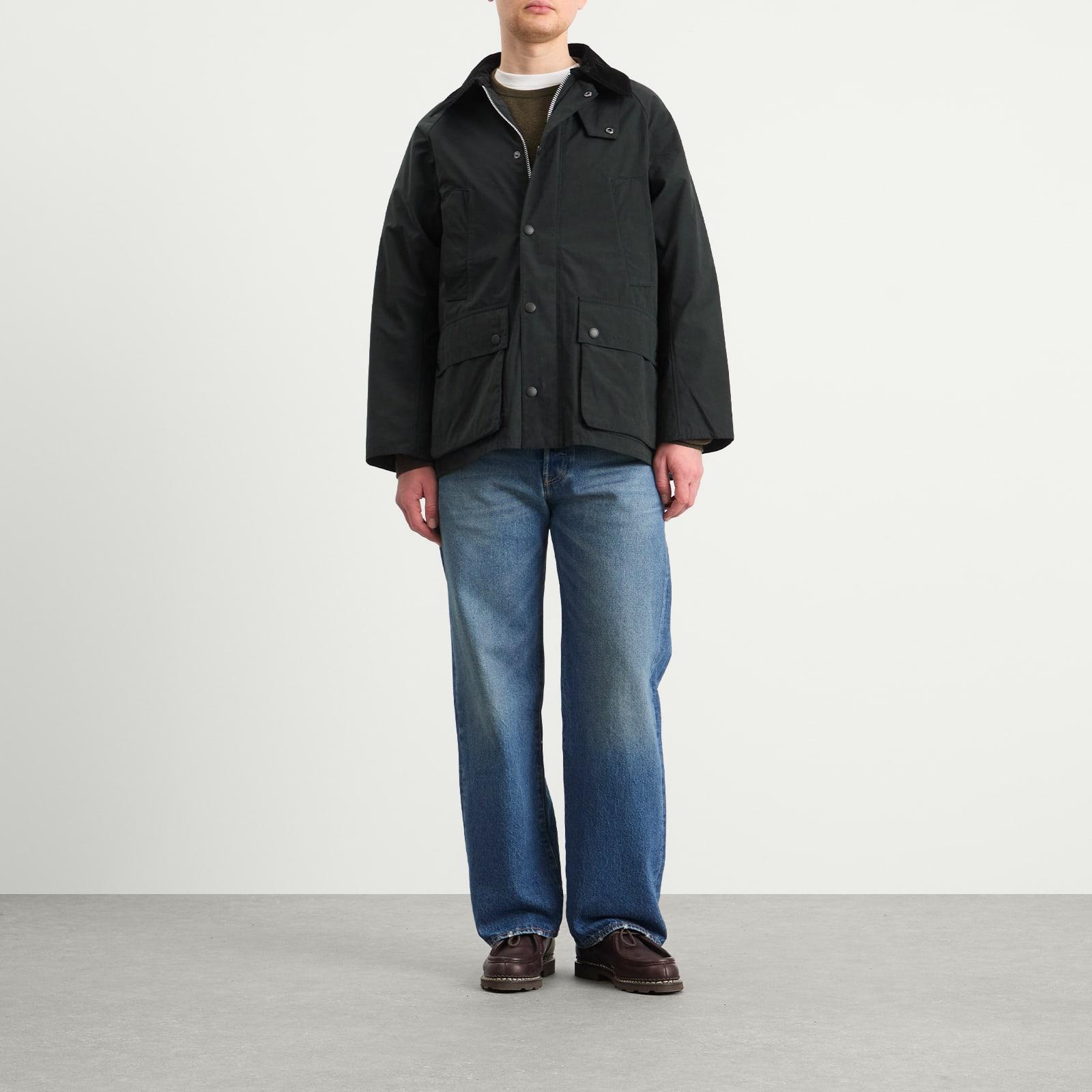 Barbour Os Peached Bedale Casual Jacket in Black for Men | Lyst