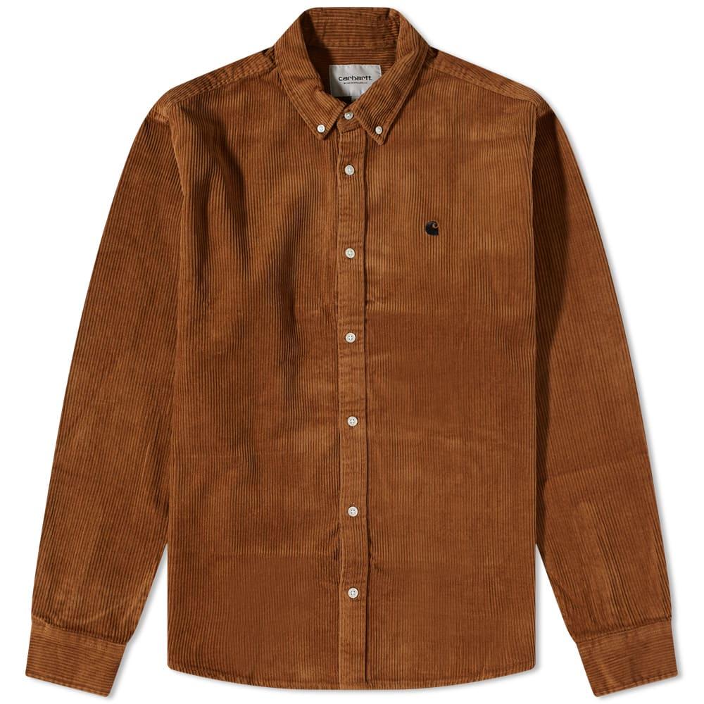 Carhartt WIP Madison Cord Shirt in Brown for Men | Lyst