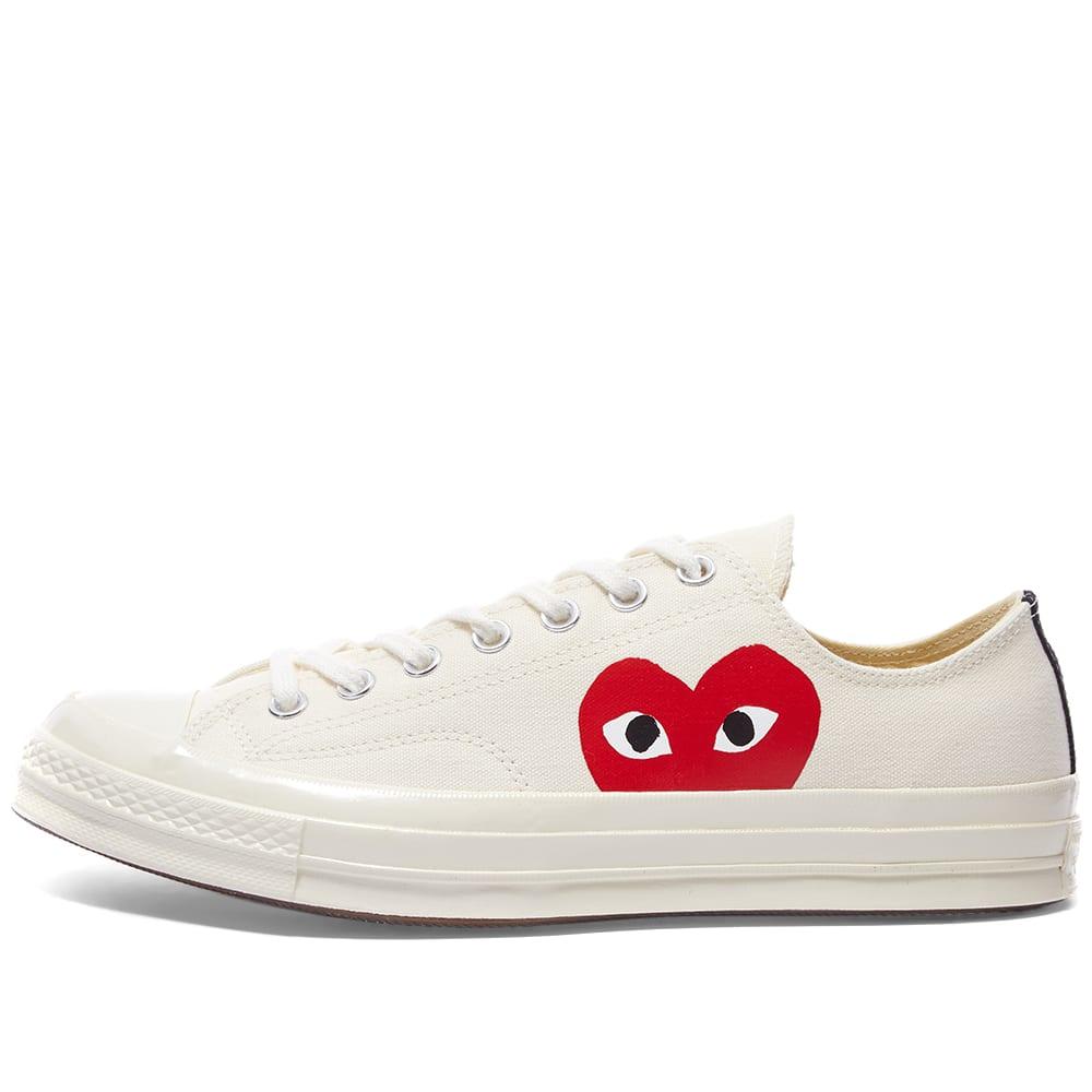 COMME DES GARÇONS PLAY Canvas Comme Des Garcons Play X Converse Chuck ...