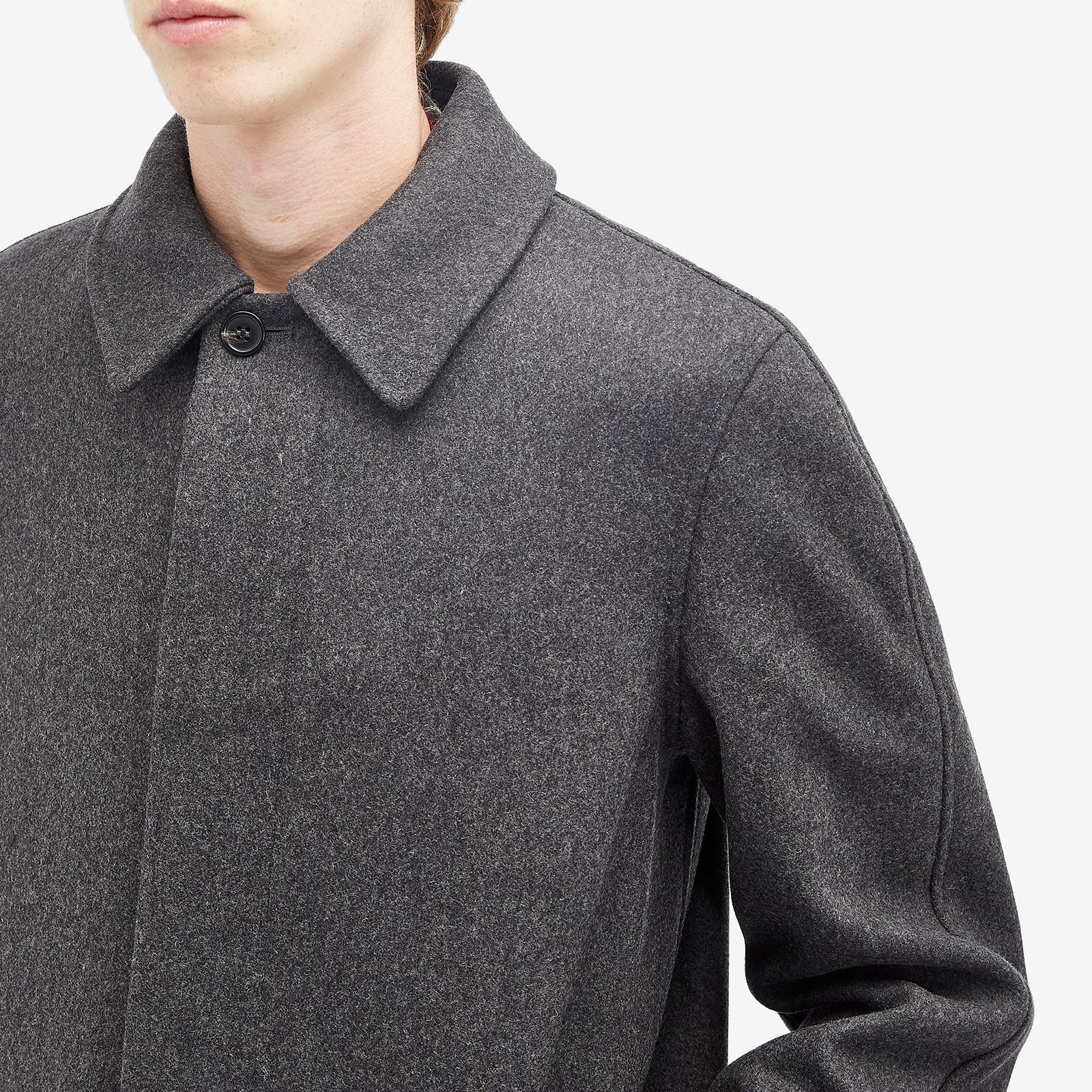 A.P.C. Auster Wool Mac in Black for Men | Lyst