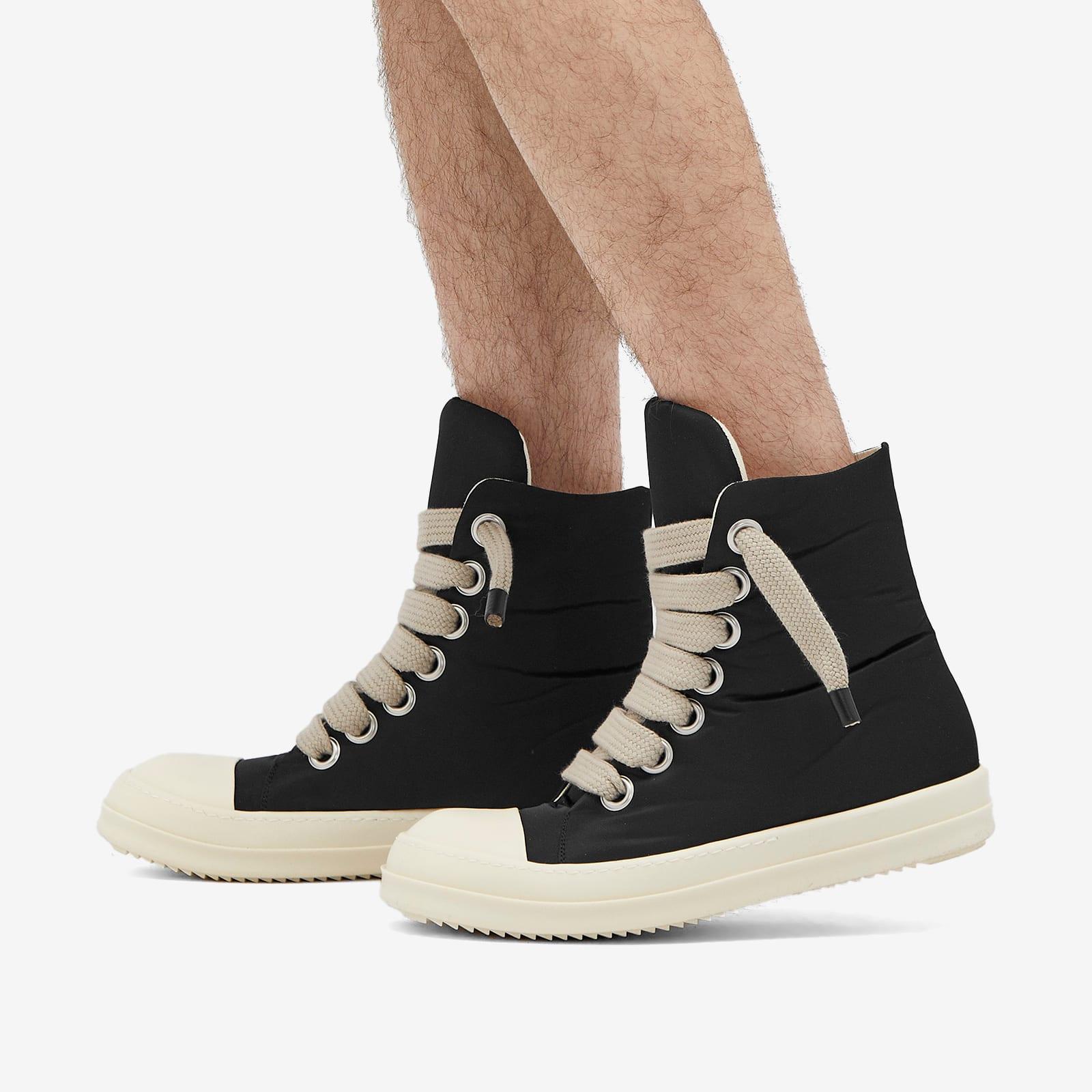 Rick Owens High Jumbo Lace Puffer Sneakers in Black | Lyst Rick Owens High Jumbo Lace Puffer Sneakers in Black | Lyst