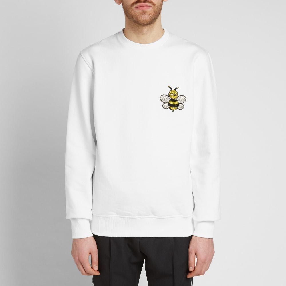 Dior Homme Cotton X Kaws Crystal Bee Crew Sweat in White for Men - Lyst