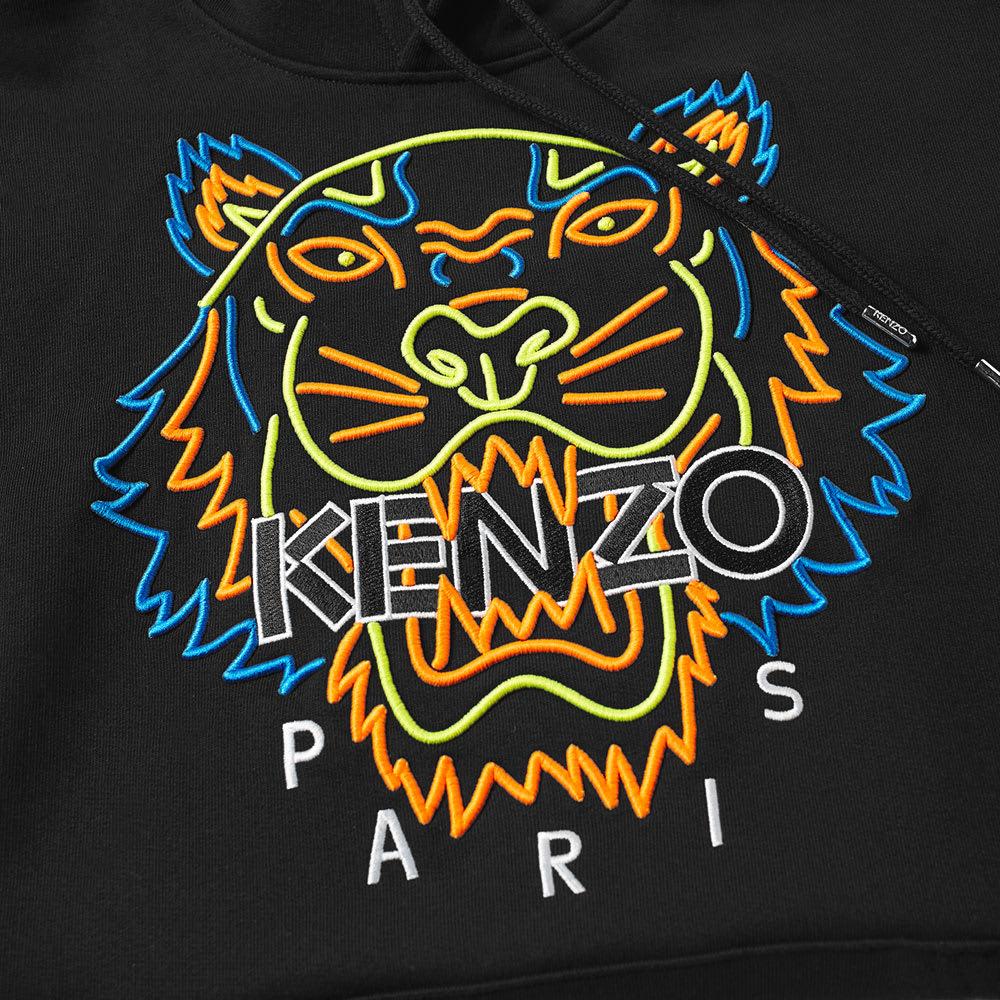 kenzo neon tiger hoodie