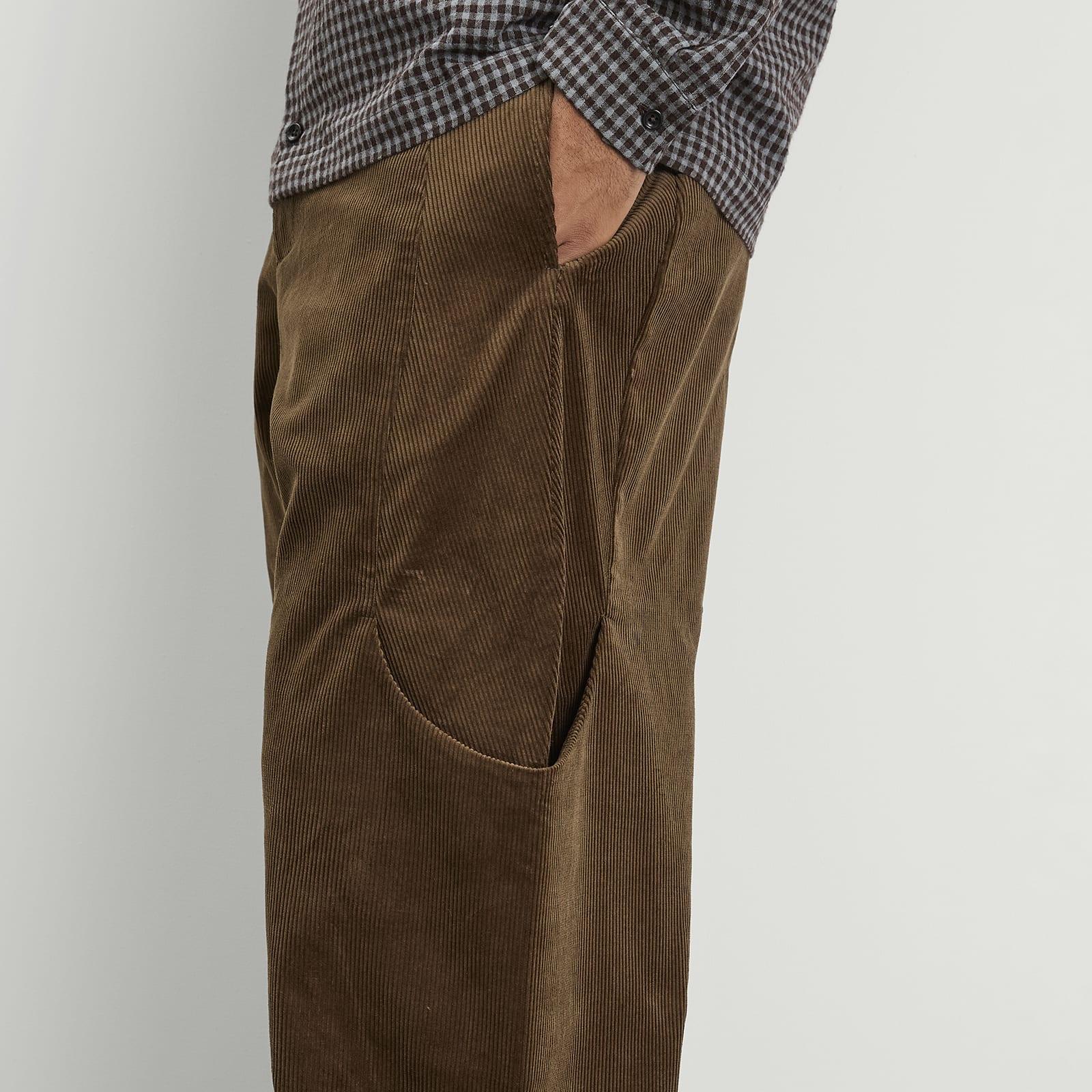 SAGE NATION Malay Cord Trouser in Brown for Men | Lyst