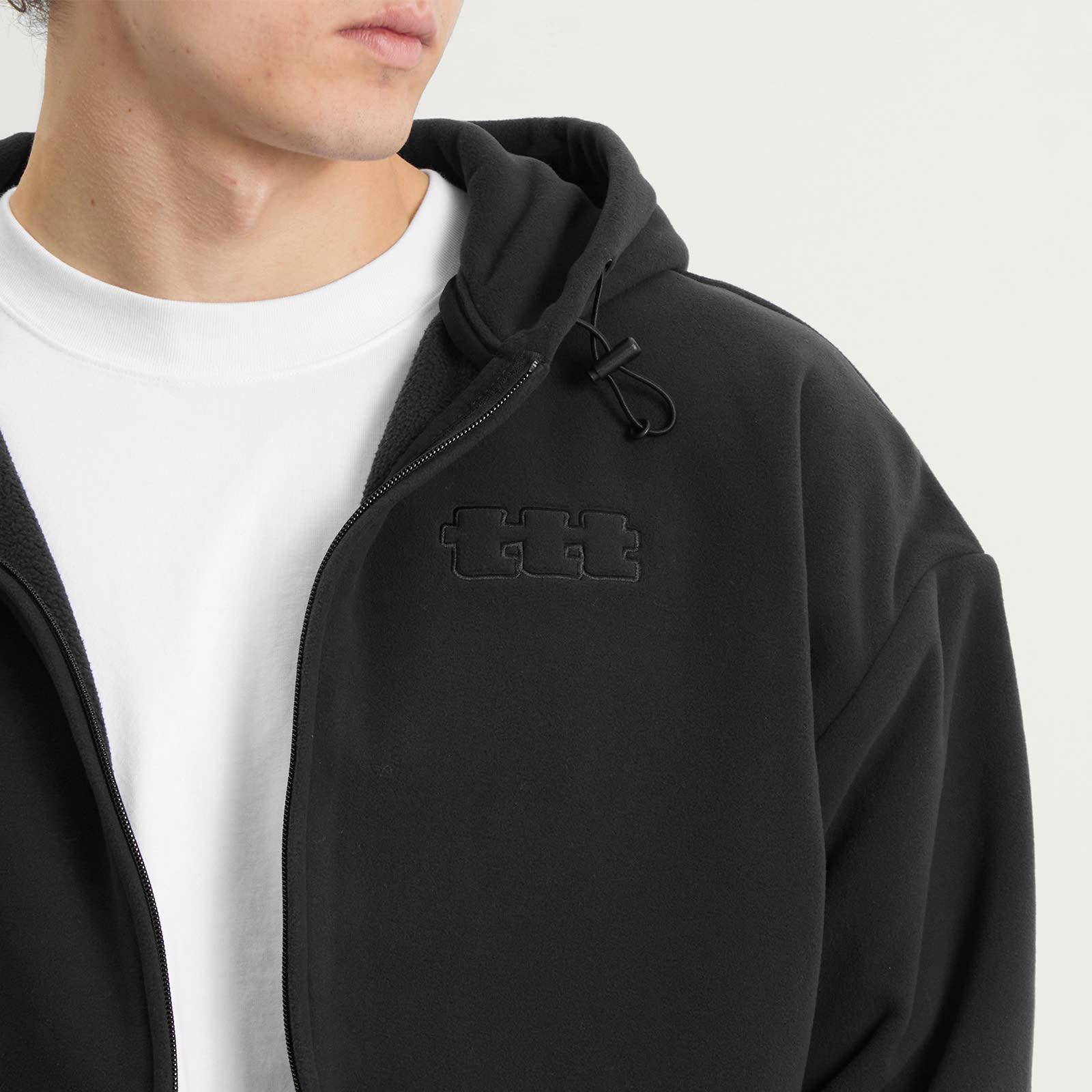 TTT MSW Polartec Logo Fleece Hooded Jacket in Black for Men | Lyst 